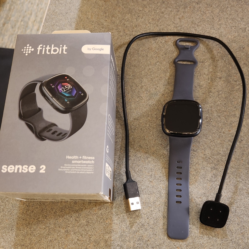 Fitbit Black Smartwatch with Advanced Health Tracking